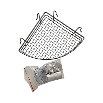 New bathroom metal corner shelf/caddy