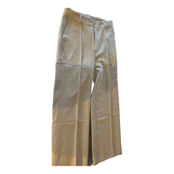 Beige habitbukser med vide ben