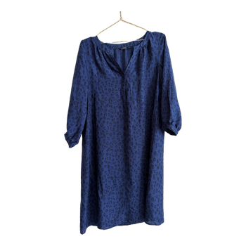 Lindex blue animal print dress