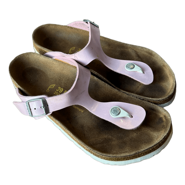 Birkenstock Gizeh pink sandals size 39 Made in Germany