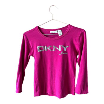 Pink DKNY y2k cotton top