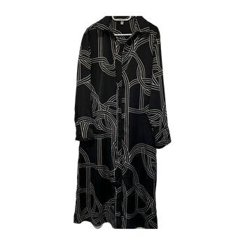 Sovere / Sgraffito Bias Maxi Dress In Black