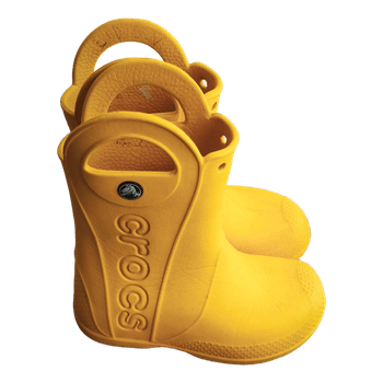 Geltoni Crocs guminiai batai c10