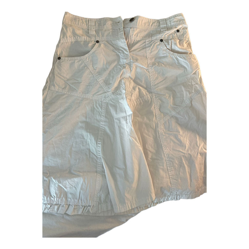 Hvide bomuldsshorts