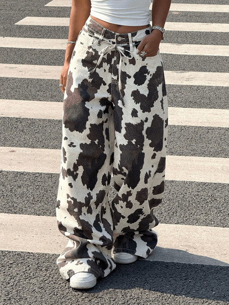 Plus size wide leg jeans