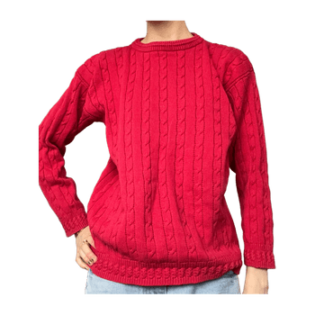 Red Vintage Knit Sweater