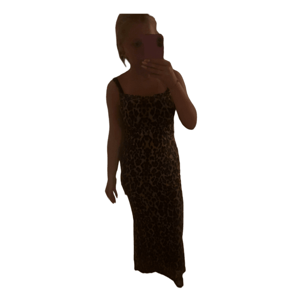 Leopard klänning
