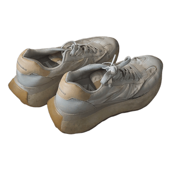 Zara white beige platform sneakers