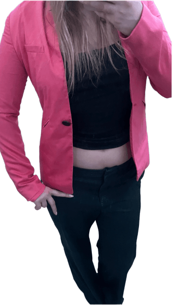 Pink Bershka blazer