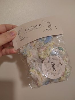 Handmade fluffy scrunchie