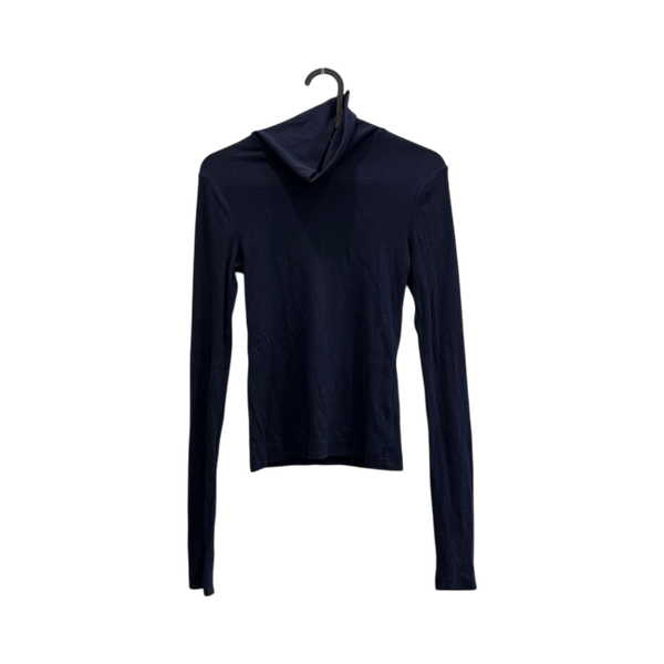Navy long-sleeve turtleneck