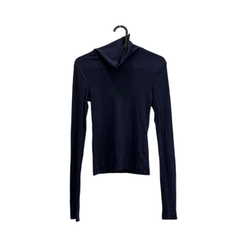 Navy long-sleeve turtleneck