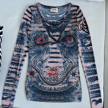 Jean Paul Gaultier x Lindex mesh-paita