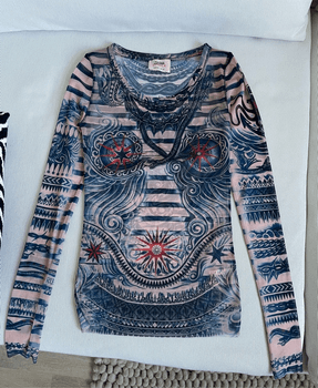 Jean Paul Gaultier x Lindex mesh-paita