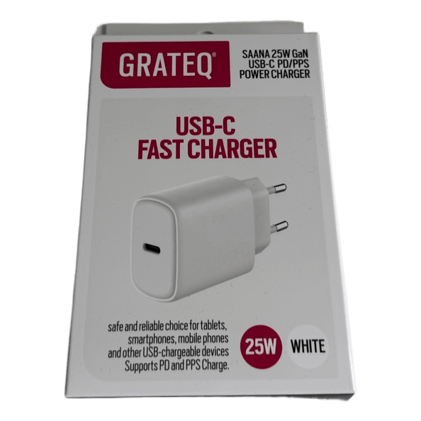 Grateq Saana USB-C -verkkovirtalaturi GaN 25 W