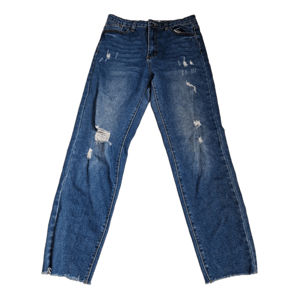 Blue denim jeans
