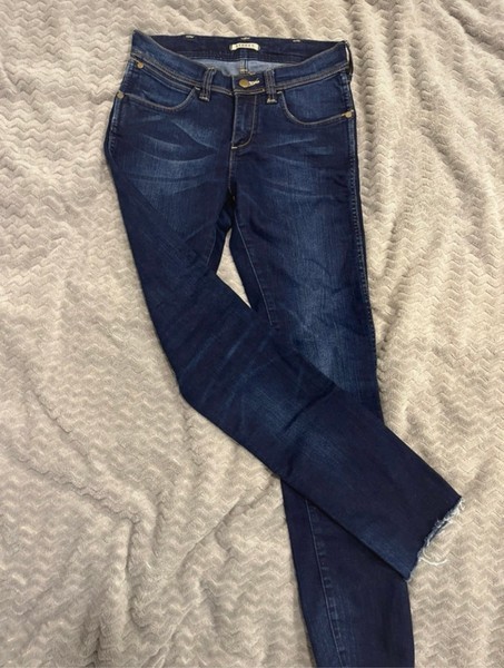 Blue denim jeans