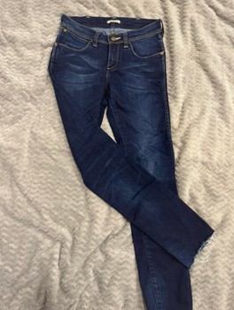 Blue denim jeans