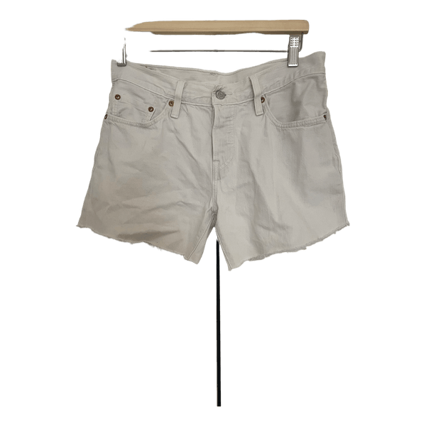 Hvide Levi's denimshorts