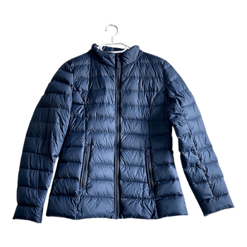 FREEQUENT Real Down Jacket Women S Navy Blue Lightweight Puffer Coat