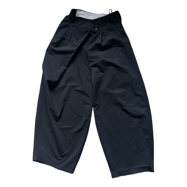 Sorte wide leg bukser