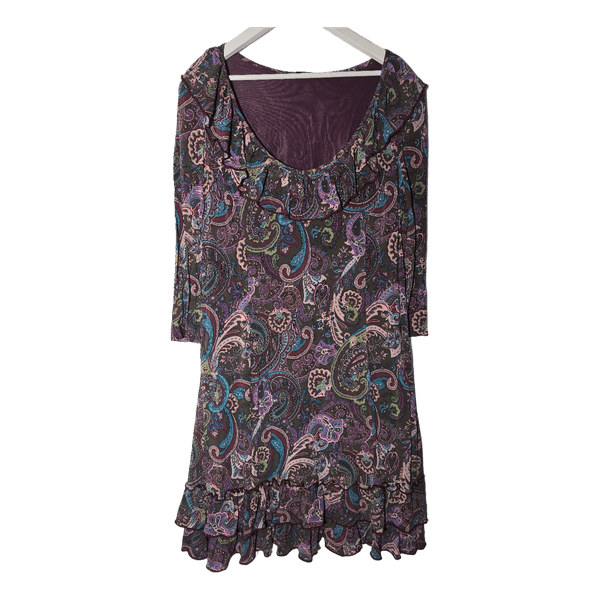 Estonian designer Taive Saarepuu Paisley print dress
