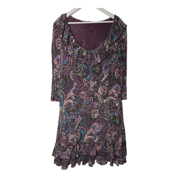Estonian designer Taive Saarepuu Paisley print dress