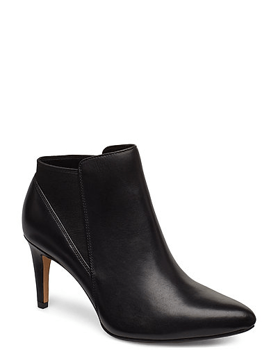 Clarks leather high heeled boots