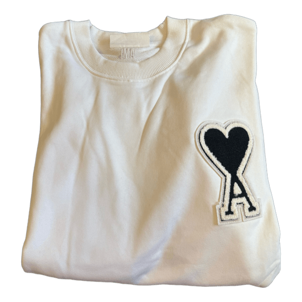 Hvid sweatshirt med logo