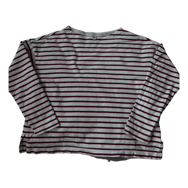 Striped long sleeve top