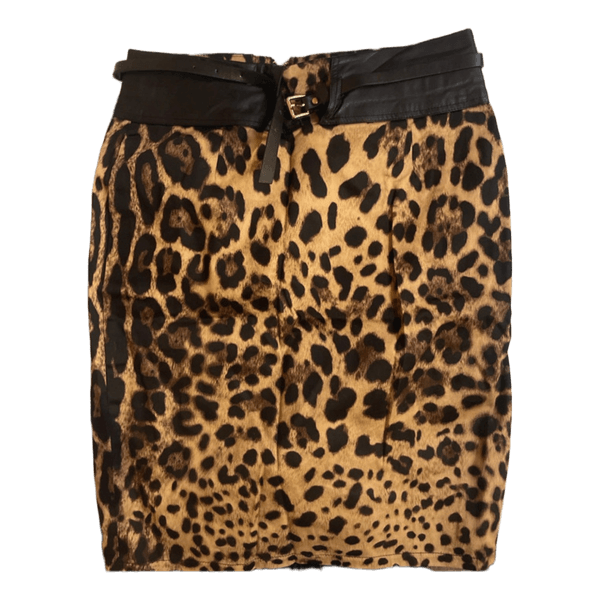 Leopard print skirt