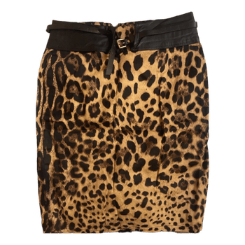 Leopard print skirt