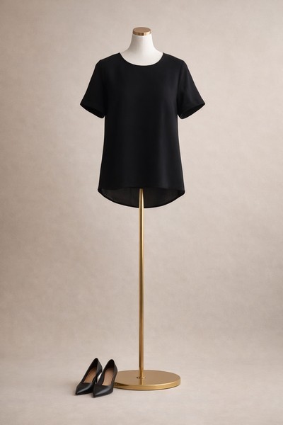 Black basic t-shirt