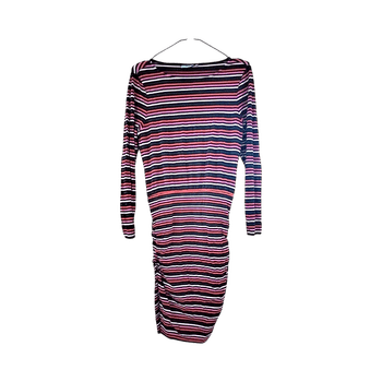 Monivärinen raitamekko