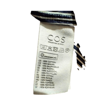 Navy striped long-sleeve tunika/paitamekko