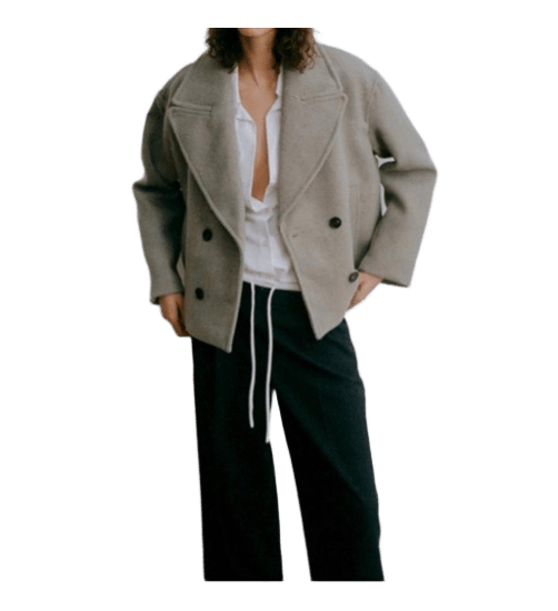 Sorte wide-leg bukser