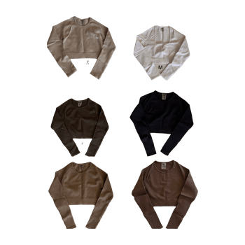 Aim’n lone sleeve crop top (Bundle)