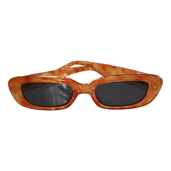 Orange tortoise shell sunglasses