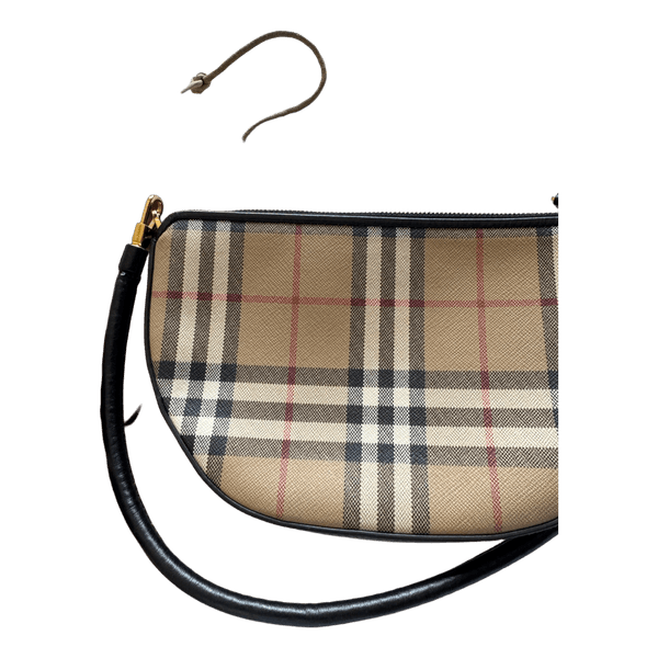 Burberry check pochette bag