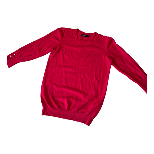 Red long sleeve sweater