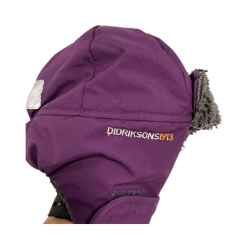 Didriksons purple winter hat with faux fur lining size 54