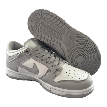 Grey and white Nike dunk low sneakers size 38🩶