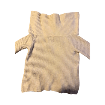 Valkoinen neulepusero