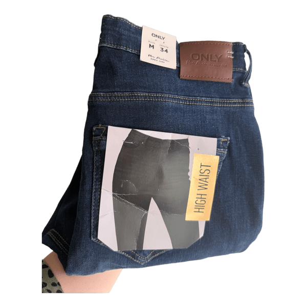ONLY Paola High Waist Skinny Jeans Dark Blue M/ L34