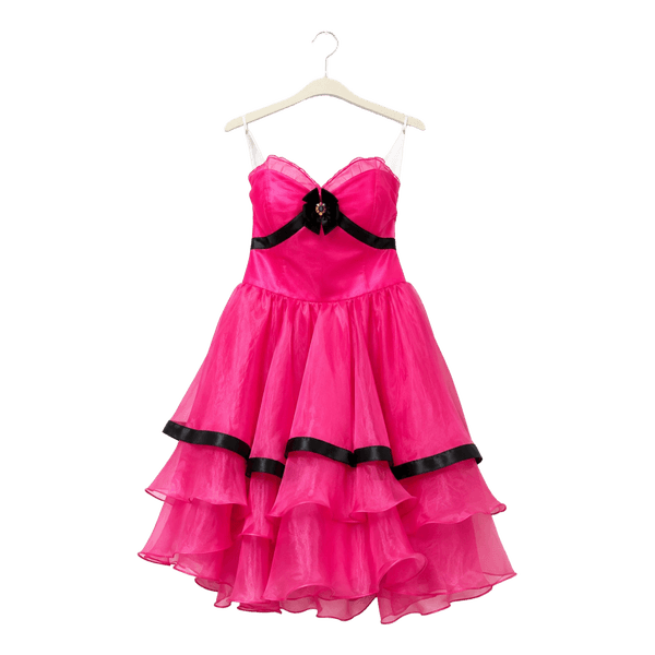Hot pink cocktail dress/juhlapuku/ vanhojentanssimekko