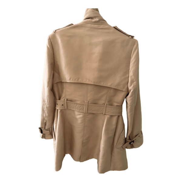 Beige trench coat