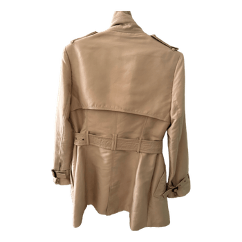 Beige trench coat