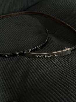 Dolce & Gabbana slim leather belt