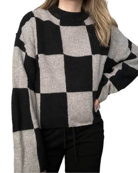 Gina Tricot checkered sweater