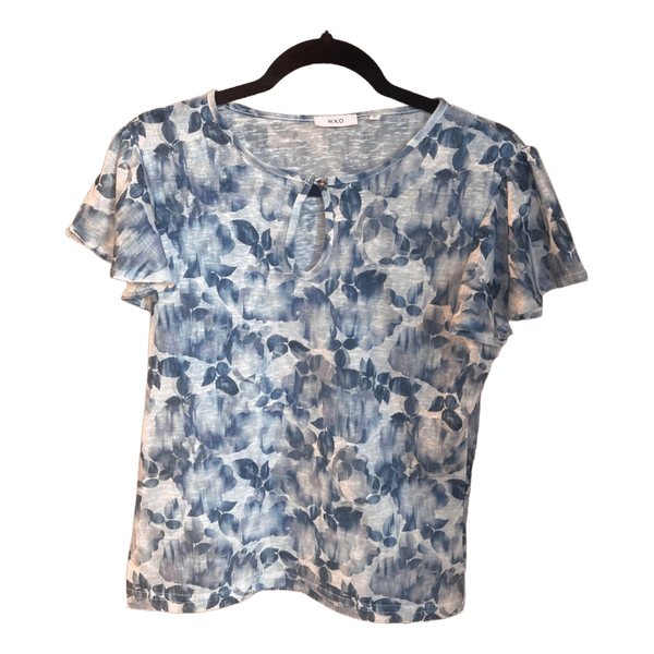 Blue floral top